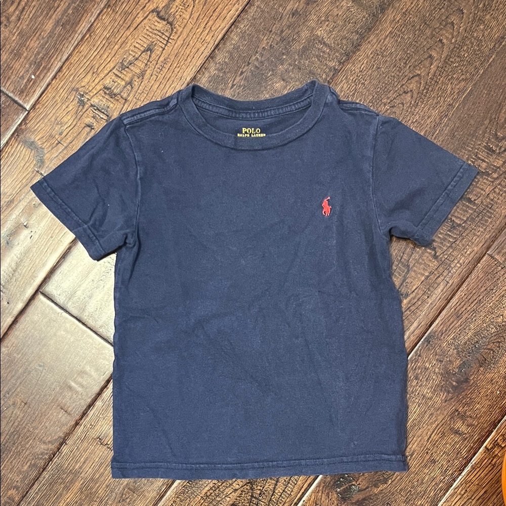 Polo by Ralph Lauren Navy Tee with Red Pony Logo